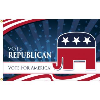 Vote republican flag